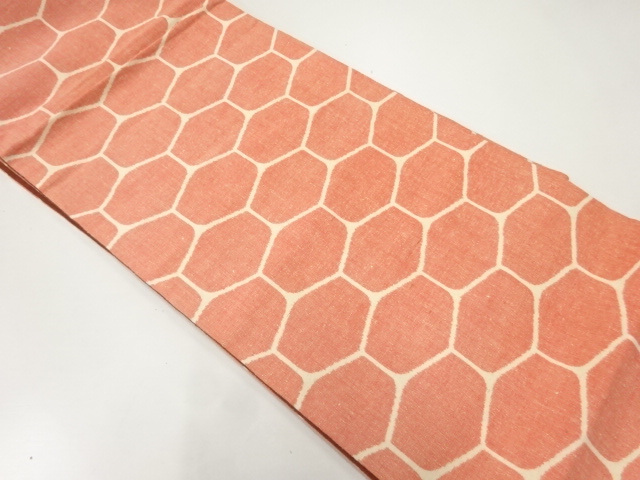 JAPANESE FUKURO OBI / TSUMUGI / WOVEN STONE PAVEMENT